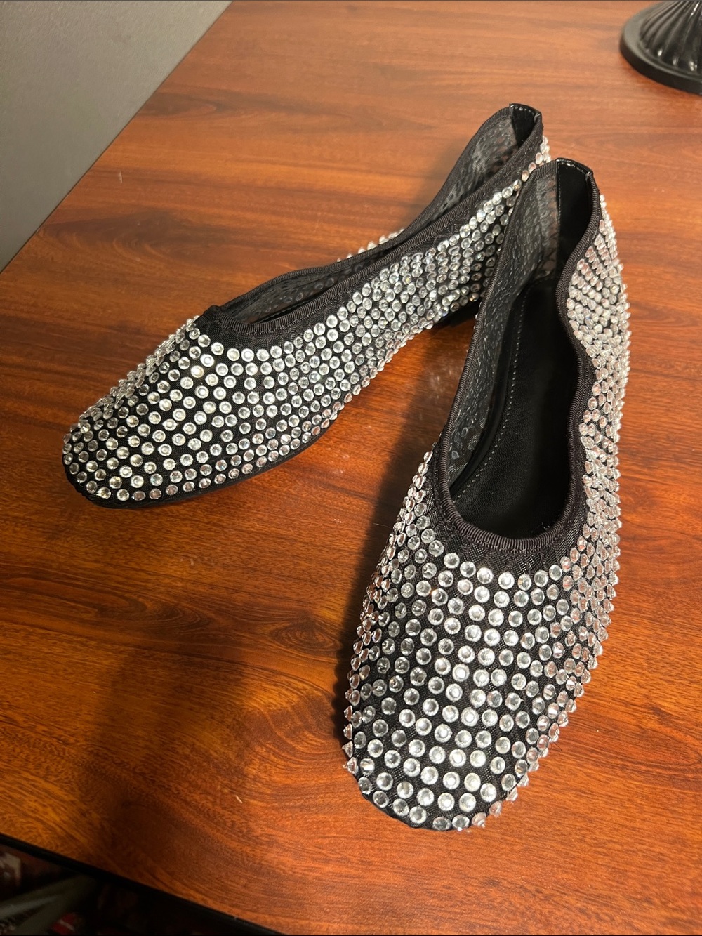 Crystal embellished ballerinas